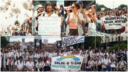 17N: trabajadores de la salud, docentes, estudiantes y pacientes fueron parte de la jornada de lucha