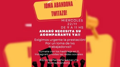 Ioma abandona: Amarú necesita su acompañante