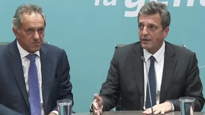 Insólito: Sergio Massa dejó de garpe a Daniel Scioli en una conferencia