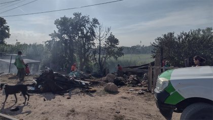 Berisso: incendio en el barrio José Luis Cabezas deja cuatro familias sin hogar