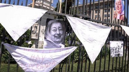 Homenaje a Hebe de Bonafini en la Plaza de Mayo