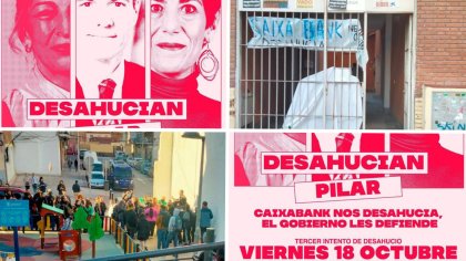 Activistas de la PAH Vallekas y vecinas consiguen parar el desahucio de Pili ¡No toleramos ni un desahucio más!