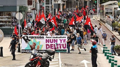 24S: Manifestación contra la petición de tres años y medio de cárcel a seis sindicalistas de CNT