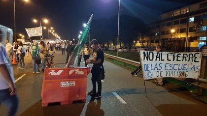 Trabajadores viales luchan en defensa de las escuelas técnicas