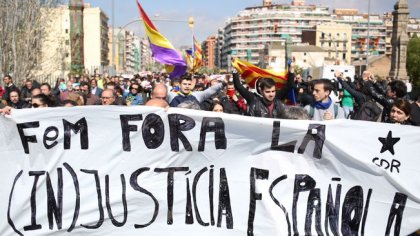 Concentraciones en rechazo a la visita del Rey y el juez Llarena en Barcelona