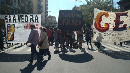 Flores: corte en el colegio Fernando Fader al grito de #FaderSiAnexoNo