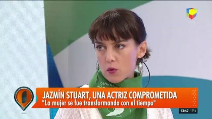 Hablamos con la actriz Jazmín Stuart sobre su compromiso social y el reclamo por el #AbortoLegalYa - YouTube