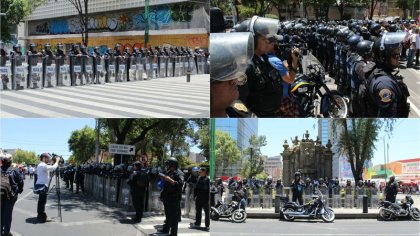 Postales de una Ciudad blindada: Así responde el gobierno a los justos reclamos de la CNTE