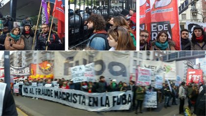 La Policía de la Ciudad detuvo a un estudiante en el rectorado de la UBA