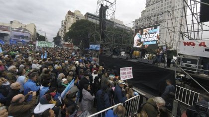 9 de Julio: acto opositor con fuerte presencia kirchnerista