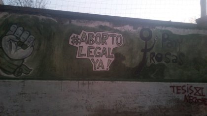 Realizan mural por el aborto Legal en Necochea