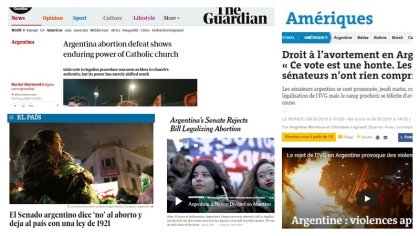 Aborto: para los diarios del mundo, la votación en el Senado hace retroceder al país