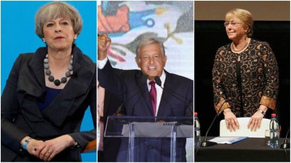 Theresa May y Michelle Bachelet se comunican con López Obrador