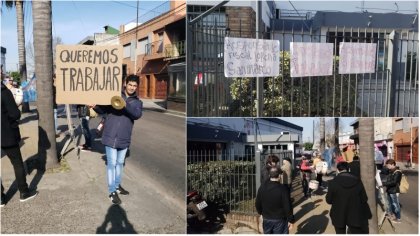 Los despedidos de Adela's se manifestaron frente a “5 Hispanos”