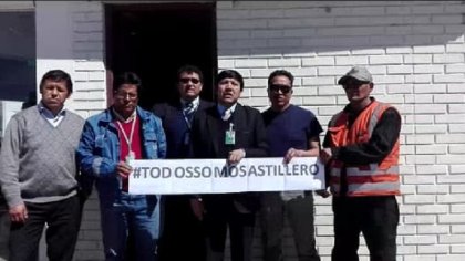 Solidaridad desde Bolivia con la lucha de los trabajadores del Astillero Río Santiago en Argentina