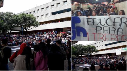 Universidad Pedagógica Nacional, presente en marcha antiporril