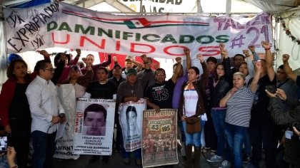 Damnificados del 19-S, Ayotzinapa y Comité 68 anuncian jornada de movilización unificada