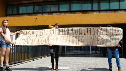 "Aquí esperamos a Graue": estudiantes anuncian plantón en Rectoría de la UNAM