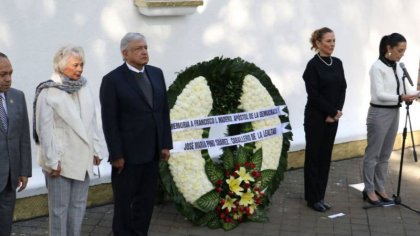 Corrupción y seguridad marcan acto conmemorativo de AMLO