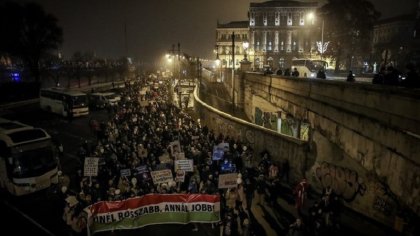 Nuevo viernes de protestas en Hungría contra la reforma laboral del Gobierno