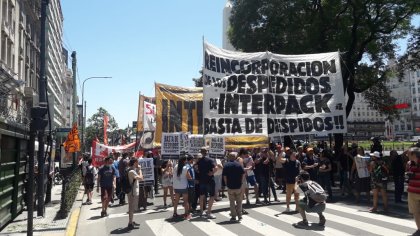 Nueva medida de lucha y movilización de trabajadores de Interpack 