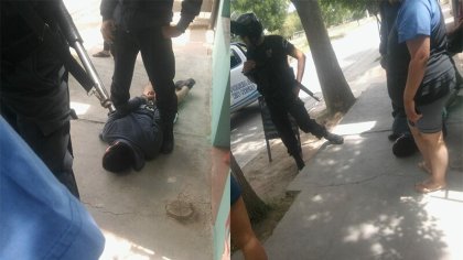 Policía de Río Negro golpeó y detuvo a joven que repartía comida en Villa Regina