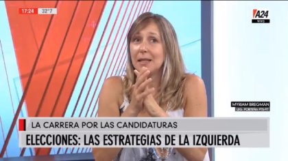 "Vemos la necesidad de ampliar el FIT para estas elecciones" Myriam Bregman en A24 - YouTube