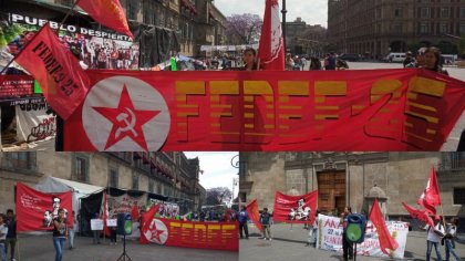 Realizan mitin en Palacio Nacional contra agresiones a la Universidad de Bachajón