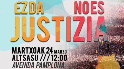 El pueblo de Altsasu se prepara para acoger a los asistentes a la movilización del 24M