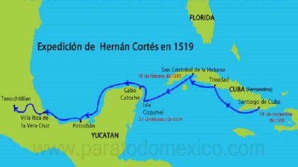 Hace 500 años Cortés llegaba a las costas de Veracruz