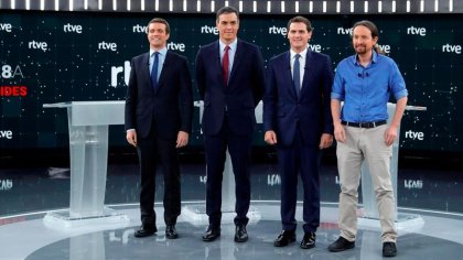 Debate electoral: Podemos detrás del PSOE y bajo la Constitución del 78