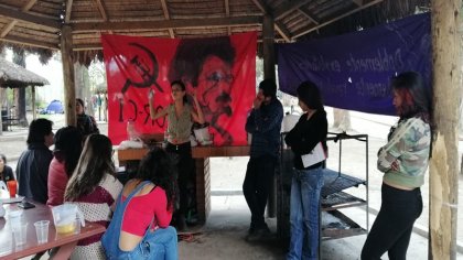 #1M en Bolivia: militantes de la LORCI y simpatizantes repudian injerencia imperialista en Venezuela 