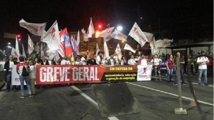 Jornada de huelga general en Brasil contra la reforma previsional de Bolsonaro