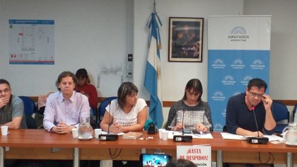 Trabajadores de Alba llevaron su lucha contra los despidos al Congreso de la Nación