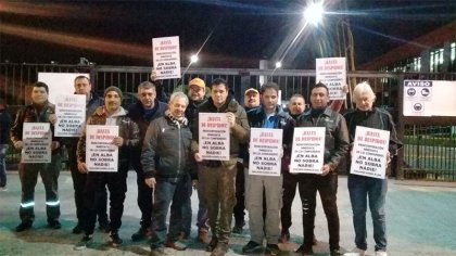 Acampe contra los despidos en ALBA