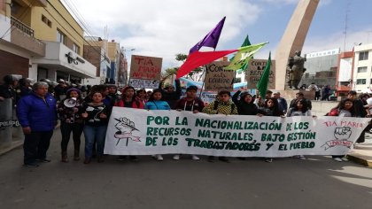 Pueblos del sur de Perú se movilizaron contra el proyecto megaminero de Tía María