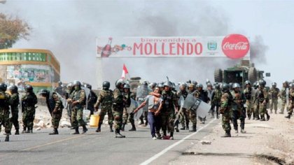 Perú: Martín Vizcarra autoriza ingreso de las Fuerzas Armadas para reprimir la lucha del pueblo de Arequipa