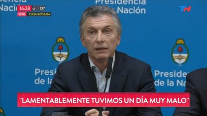 Macri alentó el chantaje de los mercados y no anunció ninguna medida ante la crisis