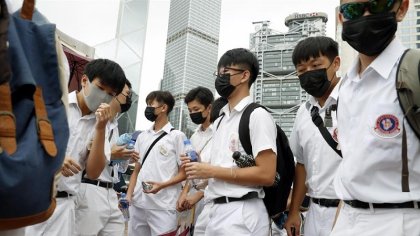 Hong Kong: las protestas llegan a las aulas con una huelga estudiantil