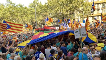 Masiva manifestación en la Diada; se mantiene el pulso ante la inminente sentencia del juicio al procés