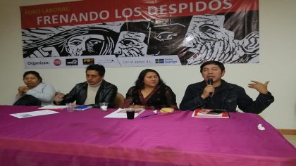 Importante foro debate en Cochabamba: "Frenando los Despidos"