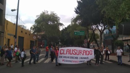 Ciudad de México: Protesta frente a Oficinas de Capital Humano