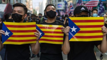 Manifestación en Hong Kong por las movilizaciones contra la sentencia