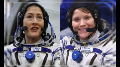 Mujeres astronautas de la NASA realizan caminata espacial 