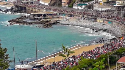 Chile: multitudinaria movilización de Viña del Mar a Valparaíso