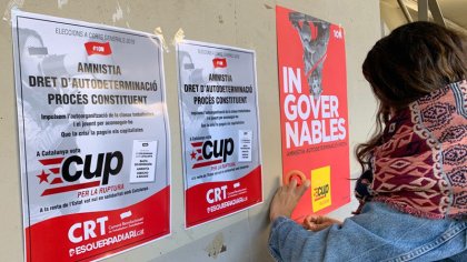 La campaña por el voto a la CUP continúa en las facultades de la Universidad de Barcelona