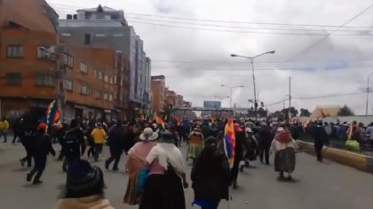 El Alto manifestación 12 nov. Golpe en Bolivia. - YouTube