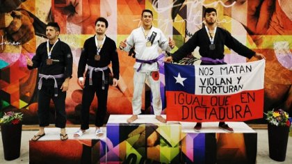 Rogers Rogerio, el atleta chileno premiado en jiu jitsu que denunció la represión desde el podio