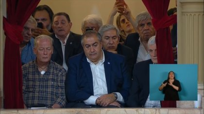 Los "traidores" en el palco: Daer y Andrés Rodríguez, espectadores de lujo en la asunción de Fernández