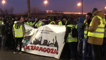 Tercer día de huelga indefinida de FCC Parques y Jardines en Zaragoza